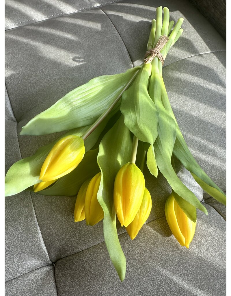 WS Home Decor 12" Yellow Tulip Bundles