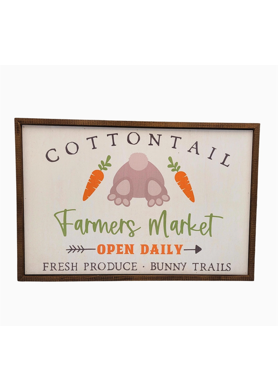 Driftless Studios 12"x18" Cottontail Sign (Local P/U Only)