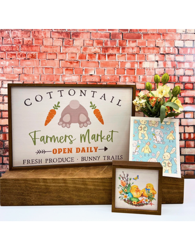 Driftless Studios 12"x18" Cottontail Sign (Local P/U Only)