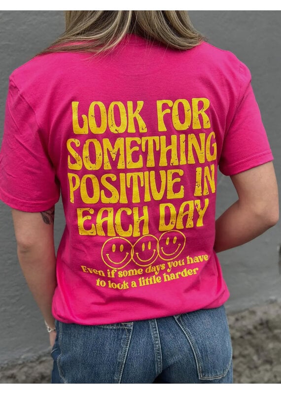 Gildan Look for Something Positive Pink Tee (S-2XL)