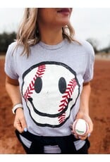 Gildan Baseball Smiley Tee (S-XL)