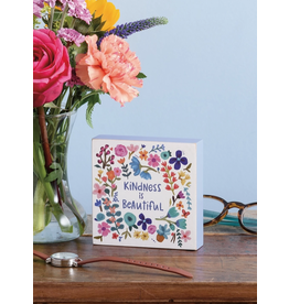 Primitives by Kathy Mini Kindness is Beautiful Block Sign