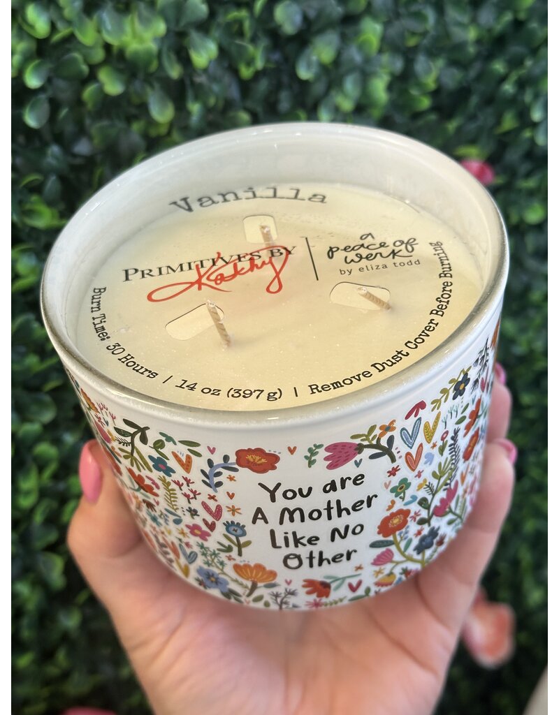 Primitives by Kathy Floral Mother Like No Other 3-Wick Candle