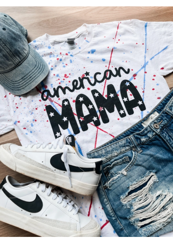 Gildan USA American Mama Splattered Tee (S-3XL)