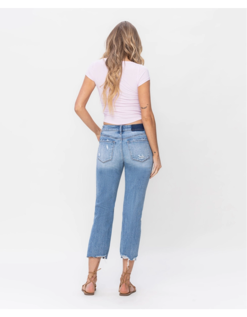 Lovervet by Vervet Lovervet MR Crop Denim (25-32)