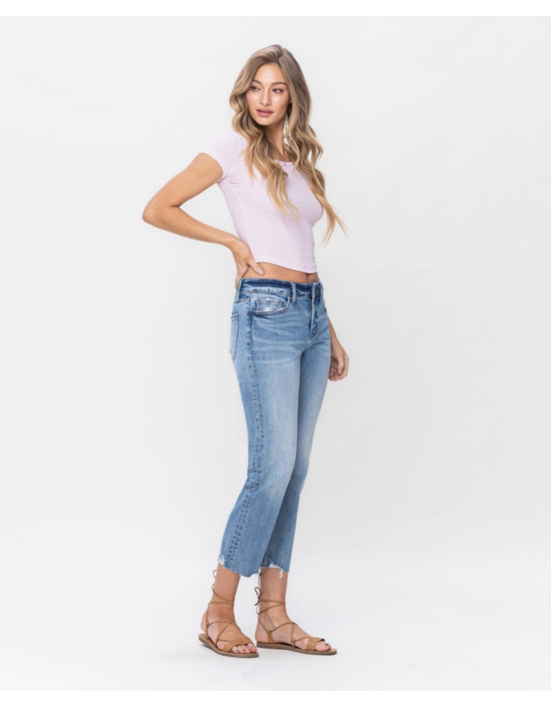 Lovervet by Vervet Lovervet MR Crop Denim (25-32)