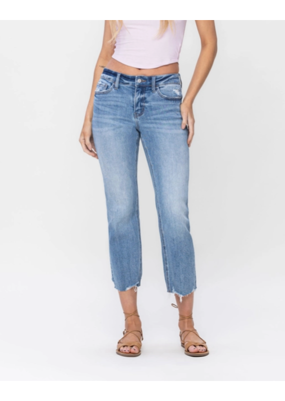 Lovervet by Vervet Lovervet MR Crop Denim (25-32)