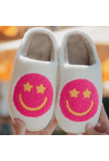 Katydid Hot Pink Smiley Slippers  (8-11)