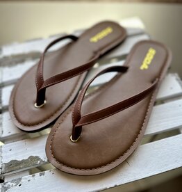 Soda Brand Soda Brand Brown Strap Sandals (6 & 10 Only)