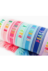 Cleary Lane Positive Embroidered Bracelets