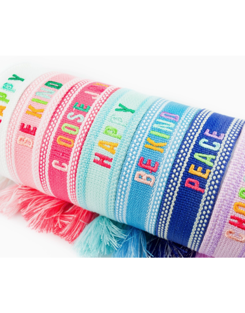 Cleary Lane Positive Embroidered Bracelets
