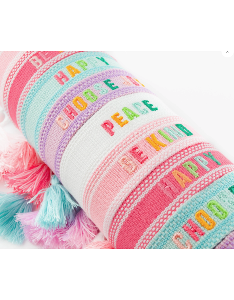 Cleary Lane Positive Embroidered Bracelets