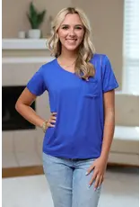 Michelle Mae Sophie Blue Pocket Tee (S-2XL)