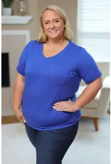 Michelle Mae Sophie Blue Pocket Tee (S-2XL)