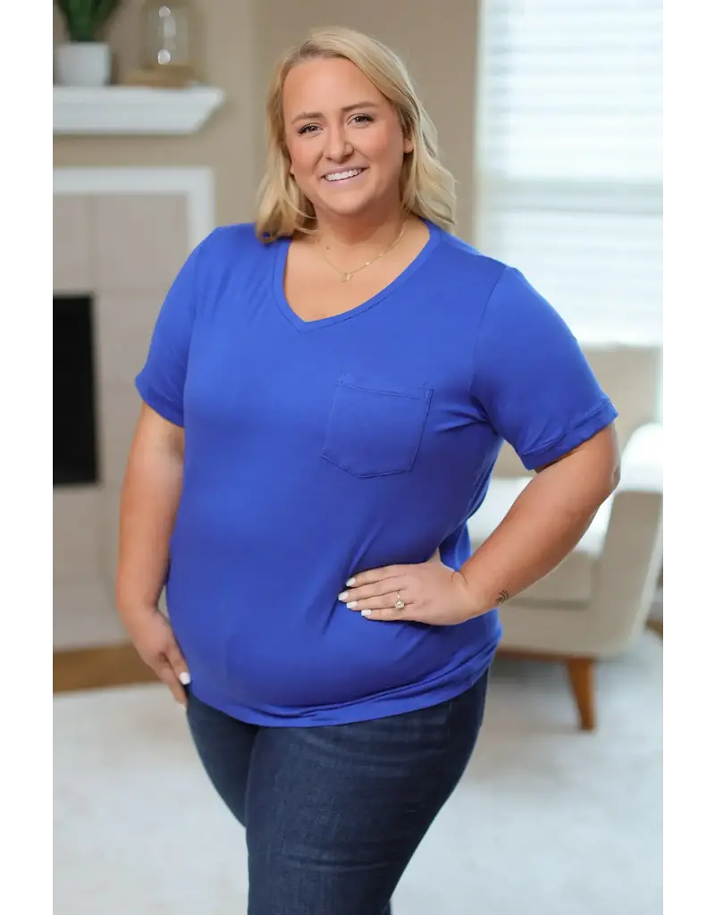 Michelle Mae Sophie Blue Pocket Tee (S-2XL)