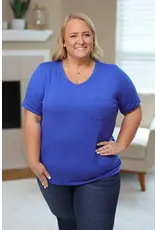 Michelle Mae Sophie Blue Pocket Tee (S-2XL)