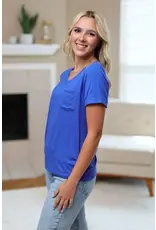 Michelle Mae Sophie Blue Pocket Tee (S-2XL)