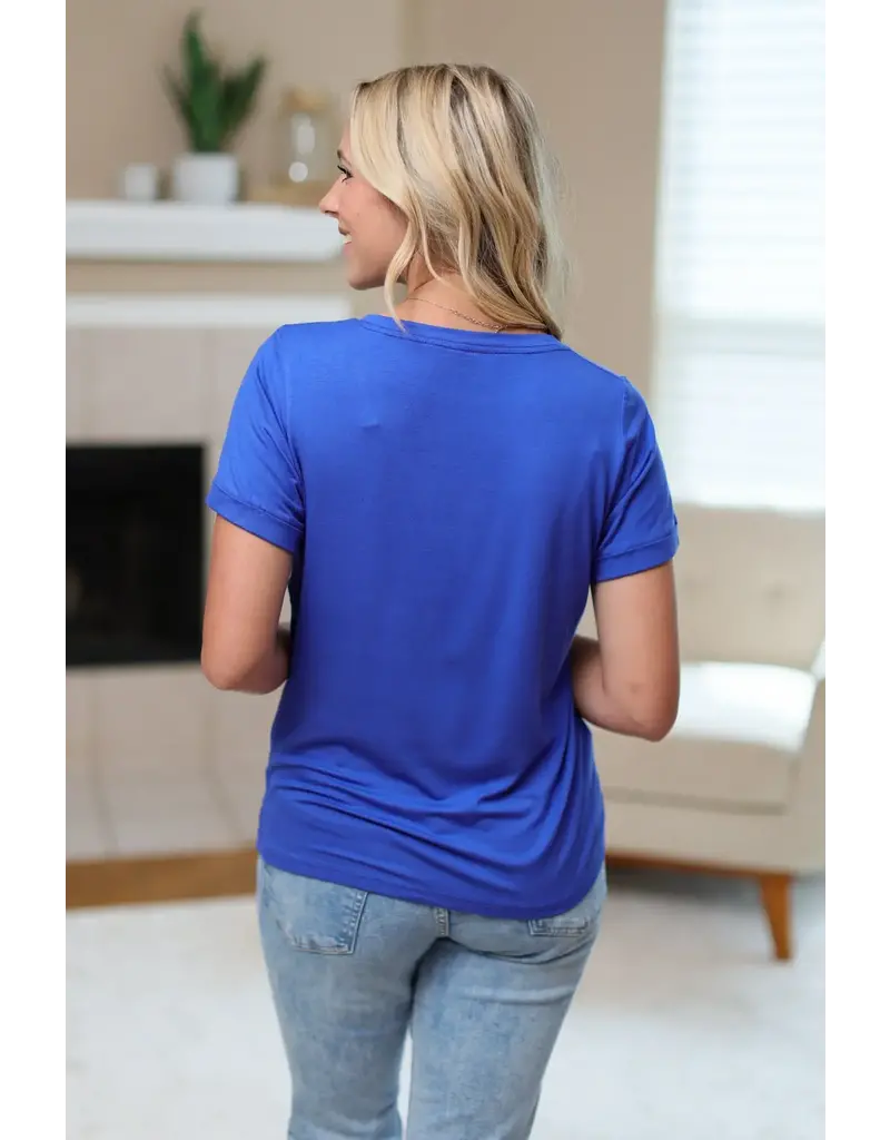 Michelle Mae Sophie Blue Pocket Tee (S-2XL)