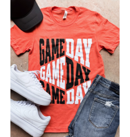 Bella Canvas Orange Game Day Slant Tee (S-3XL)