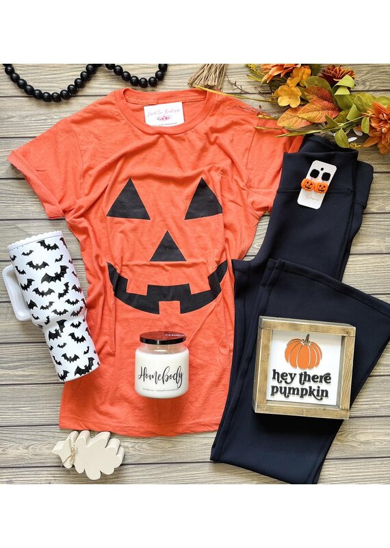 Tultex Orange Jack-O-Lantern Tee (S-3XL)