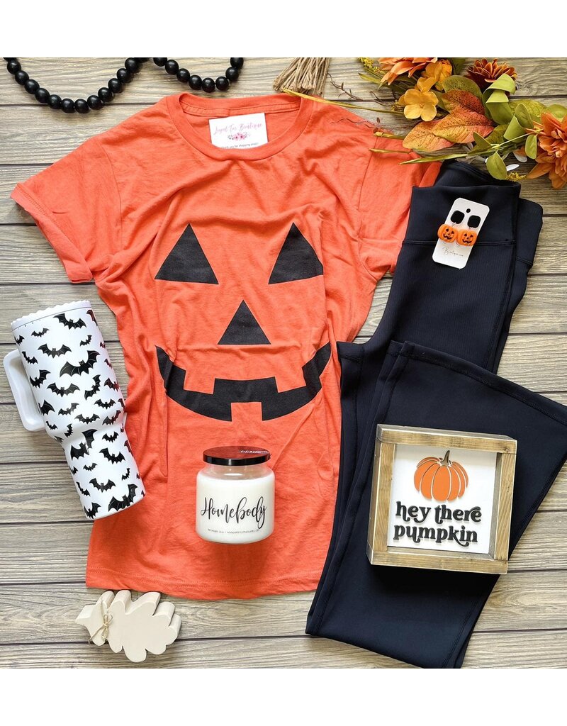 Tultex Orange Jack-O-Lantern Tee (S-3XL)
