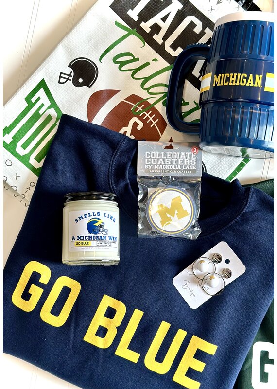 Gildan Michigan Go Blue Crew (S-3XL)