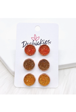 Doohickies Autumn Colors Crystal Stud Earring Trio