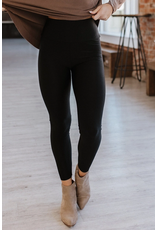 Liam & Co Felicity Black High Waist Shine Leggings (S-XL)