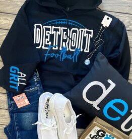 Gildan *PRE-ORDER* '24 Detroit Football Black Crew/Hoodie/LS (S-4XL)