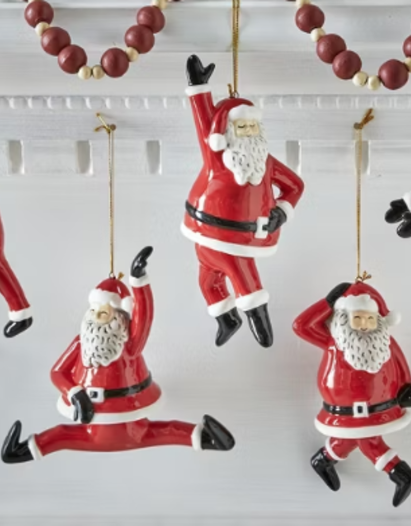 TAG TAG Hand Up Dancing Santa Ornament