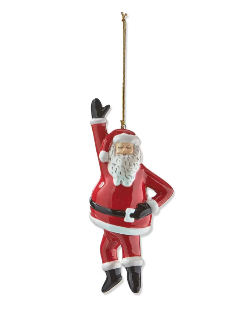 TAG TAG Hand Up Dancing Santa Ornament