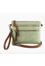 Handbag Factory Corp Abby Mini Crossbody (Mint/Camel)