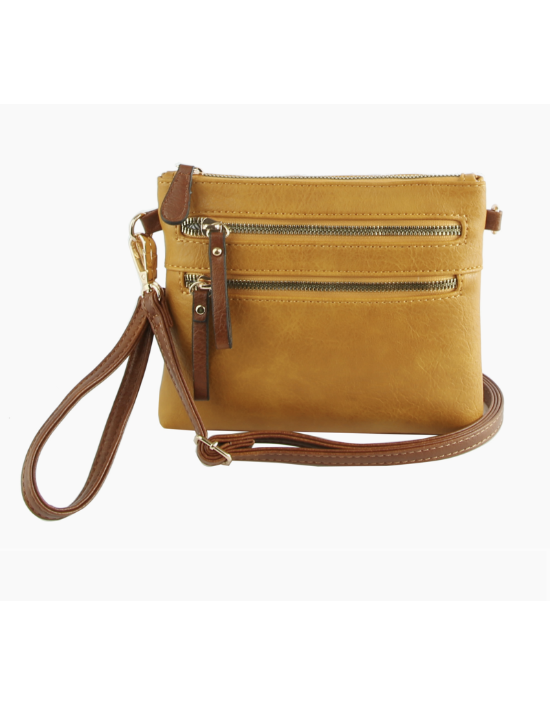 Handbag Factory Corp Abby Mini Crossbody (Mint/Camel)