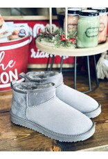 Soda Brand Soda Grey Sherpa Lined Boots (7-11)