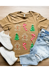 LAT Apparel Brown Christmas Trio Tee (S-2XL)