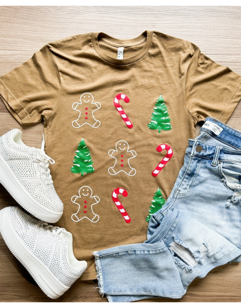 LAT Apparel Brown Christmas Trio Tee (S-2XL)