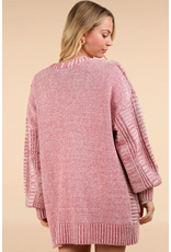Very J Rose Cable Knit Cardigan (Small only)