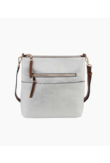 Handbag Factory Corp Holiday Adventure Crossbody (Red/Silver)