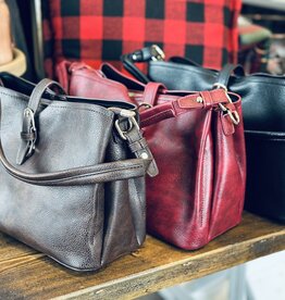Handbag Factory Corp Boho Buckle Bag (Black Only)