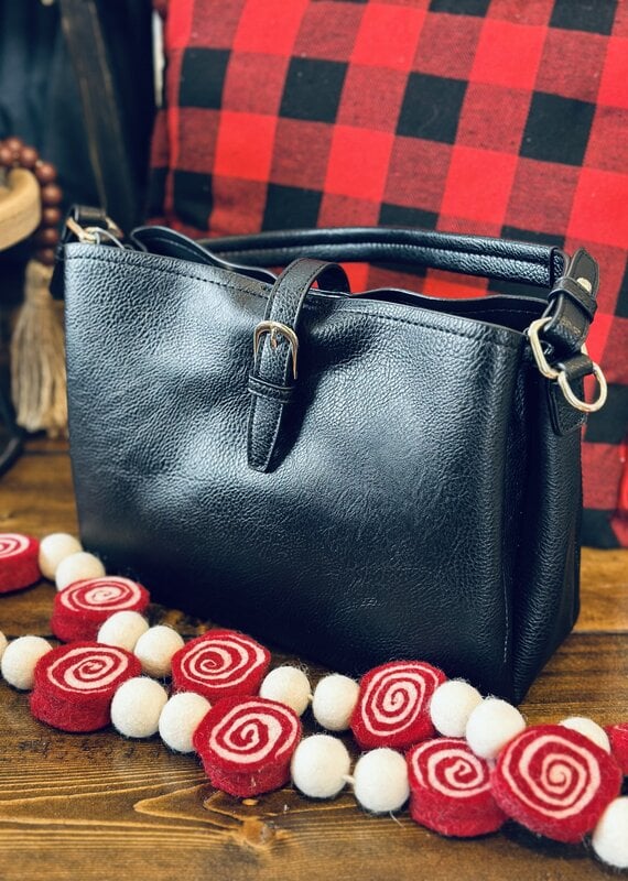 Handbag Factory Corp Boho Buckle Bag (Black Only) *SALE*