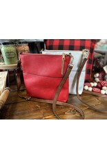 Handbag Factory Corp Holiday Adventure Crossbody (Red/Silver)