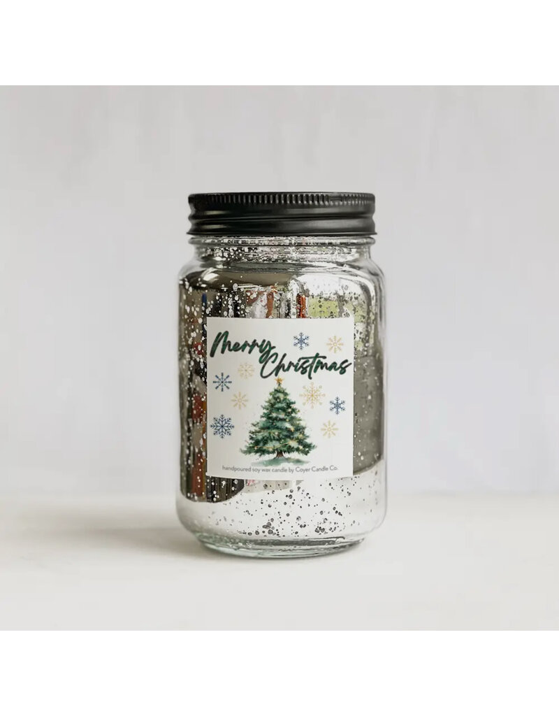 Coyer Candle Co. Silver Glimmer Coyer Candle Christmas Candle Collection