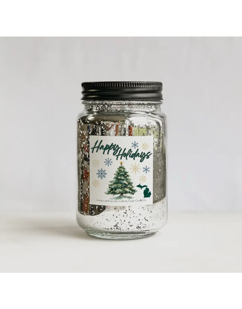 Coyer Candle Co. Silver Glimmer Coyer Candle Christmas Candle Collection