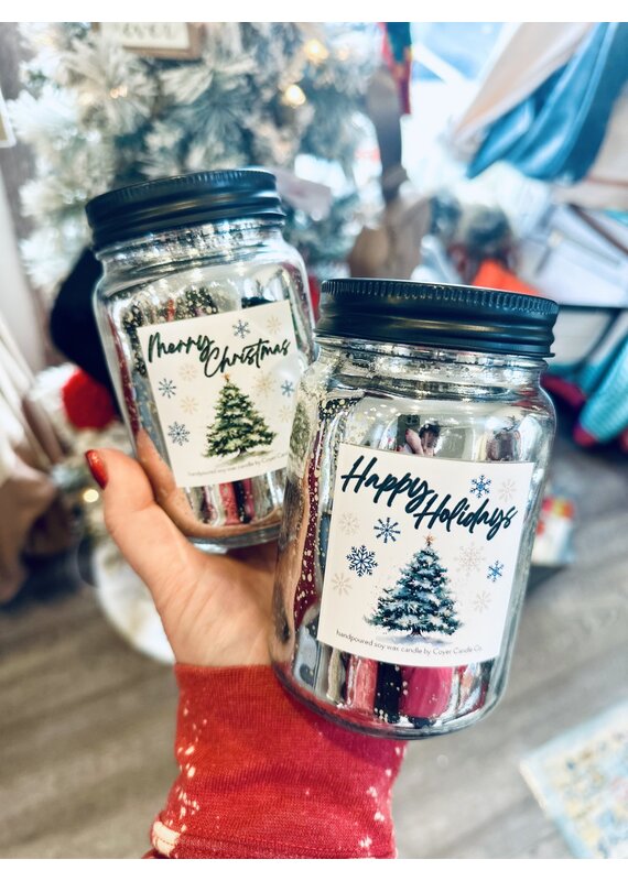 Coyer Candle Co. Silver Glimmer Coyer Candle Christmas Candle Collection