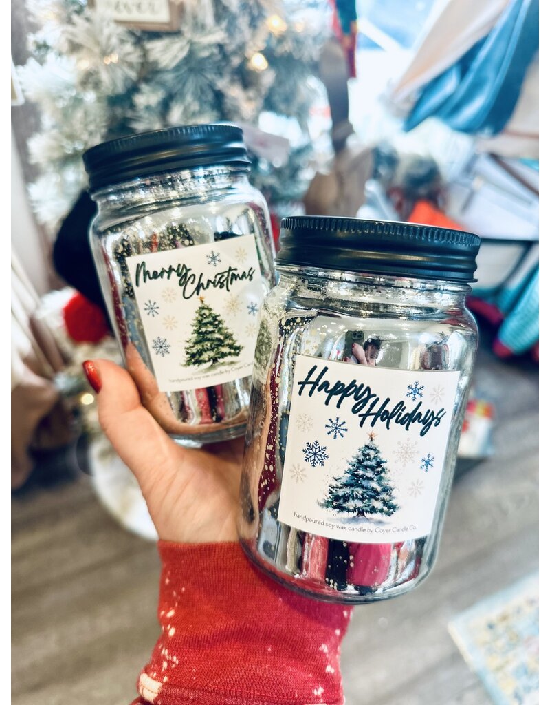 Coyer Candle Co. Silver Glimmer Coyer Candle Christmas Candle Collection