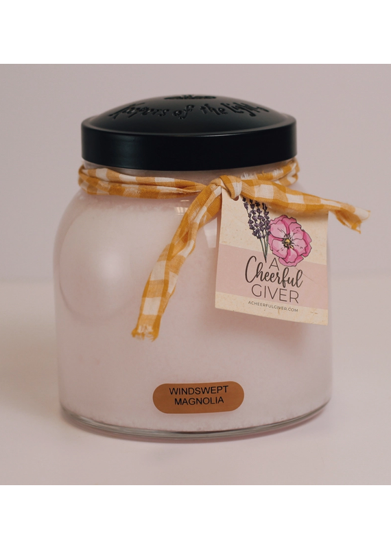 A Cheerful Giver 34oz Windswept Magnolia Candle