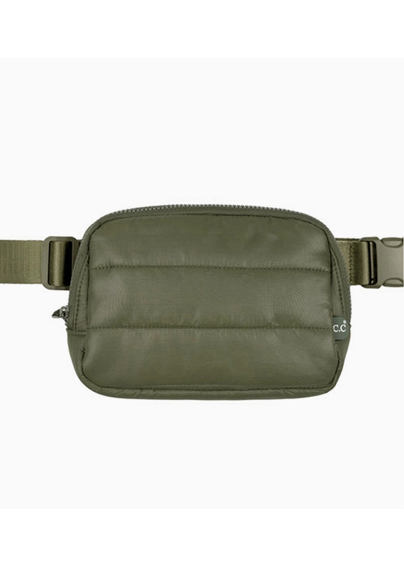 C.C. Olive C.C. Puffer Fanny Pack