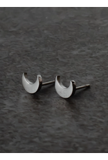 Panache Silver Crescent Earrings