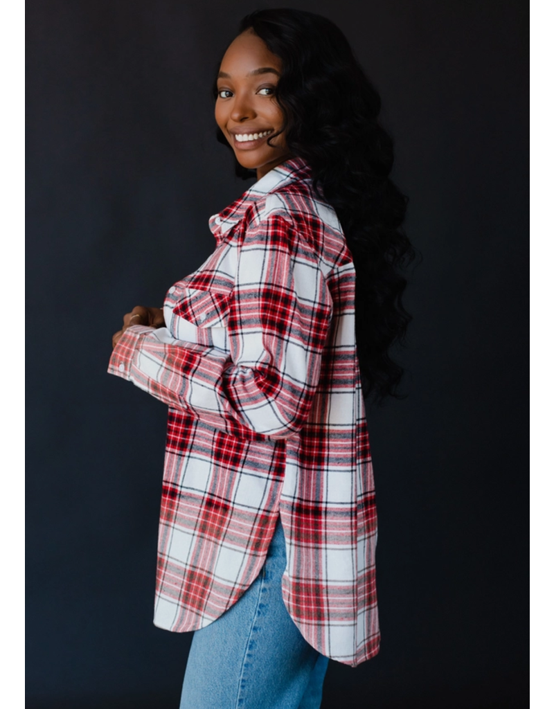 Panache Date Night Red & White Flannel (S-XL)