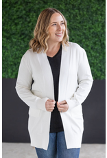 Michelle Mae MM White Pocket Cardigan (S-2XL)